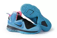 nike lebron 9 chaussure 2013 femmes populaire cyan noir cyan